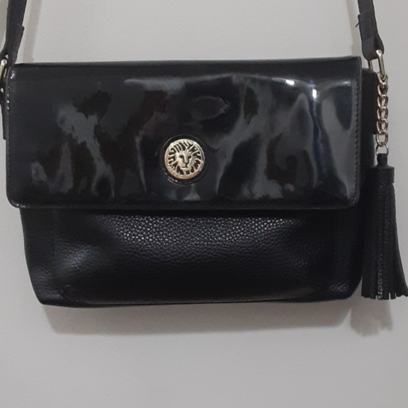 Anne Klein Purse Handbag Black Adjustable Strap - Picture 1 of 7